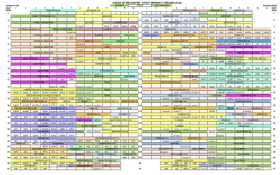 The seating assignment chart for the floor of the American Medical Association (AMA) House of Delegates shows the various state medical associations and specialty medical associations and societies. #AMA #AMA22 #AMA2022 #AMA175 #AMAmtg